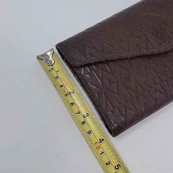 Eberle Genuine Cowhide Leather Women’s Brown Wallet Coin Purse Sandalwood - Picture 6 of 13